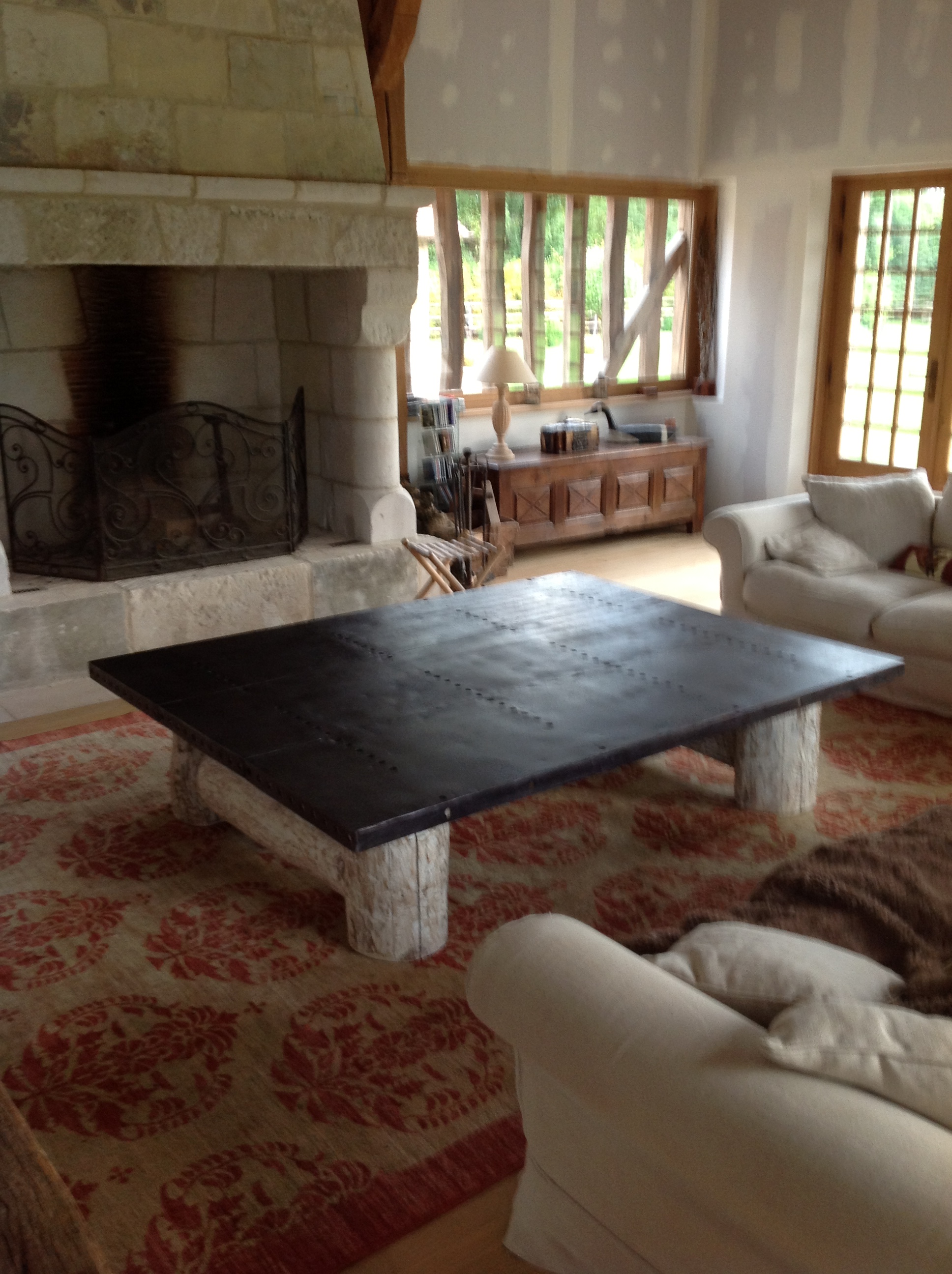Mesa de centro com um toque rústico